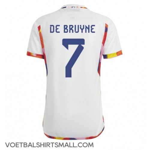 België Kevin De Bruyne #7 Voetbalkleding Uitshirt WK 2022 Korte Mouwen